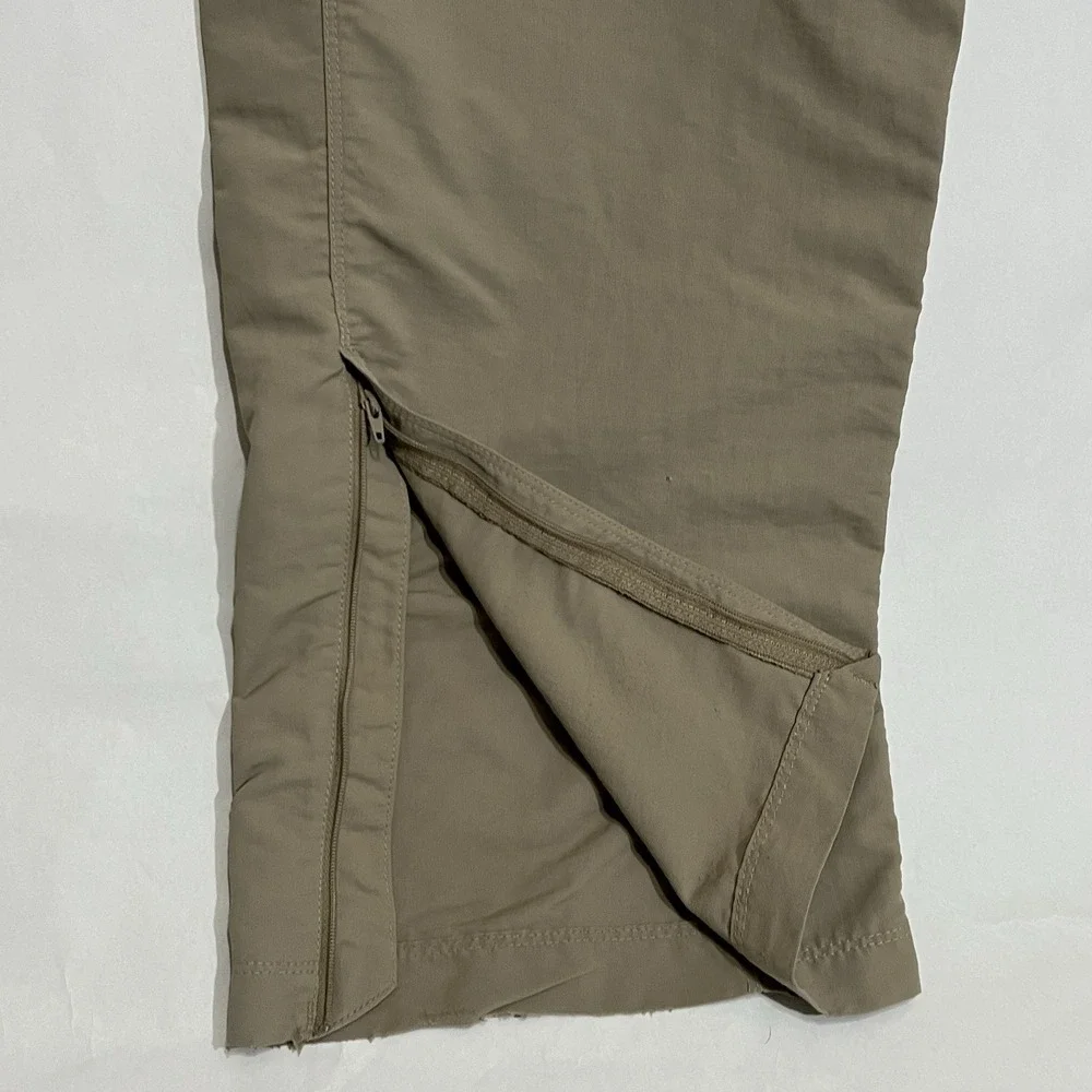The North Face Tan Khaki Cargo Outdoor Hiking Zip Leg Pants Men Size 2XL